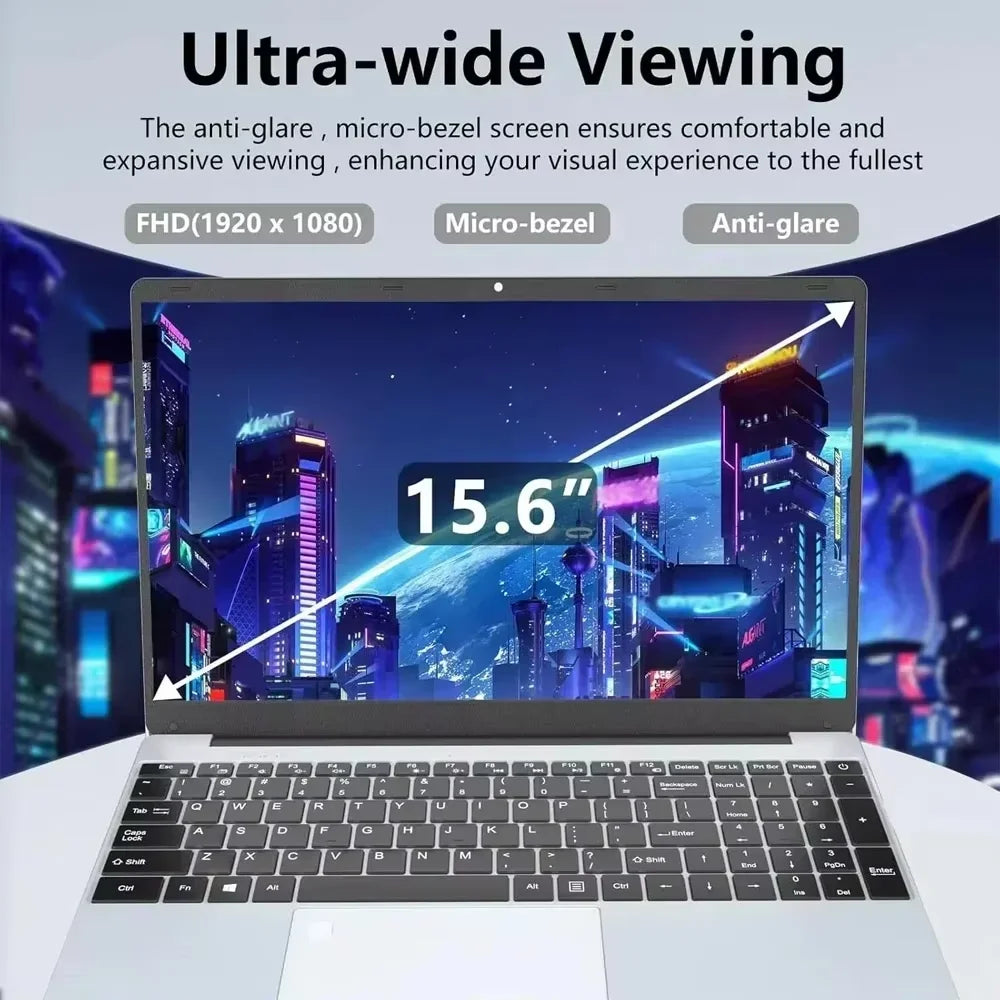 Powerful 15.6" Windows 11 Laptop - Intel i7, 16GB RAM, 1TB SSD - Perfect for Work & Gaming!
